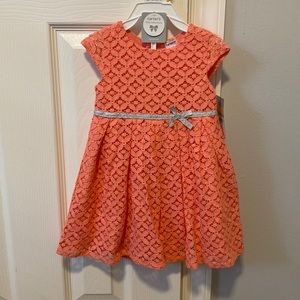 NWT Carter’s girls coral dress 12m
